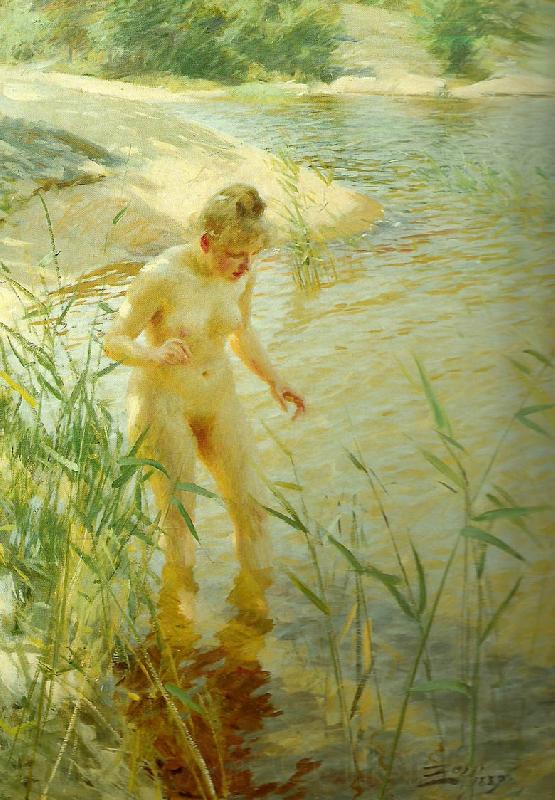 Anders Zorn reflexer Norge oil painting art